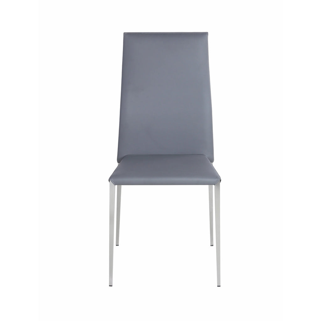 Grey Stackable Dining Chair Set of 4 C3356