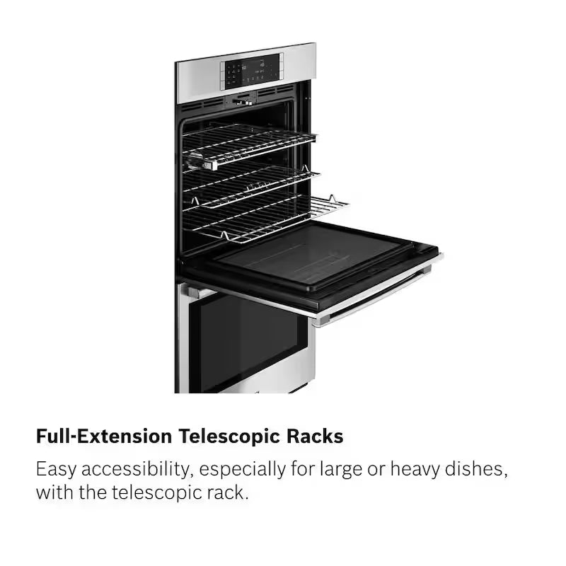 30 in Built-In Electric Double Wall Oven Stainless Steel D168