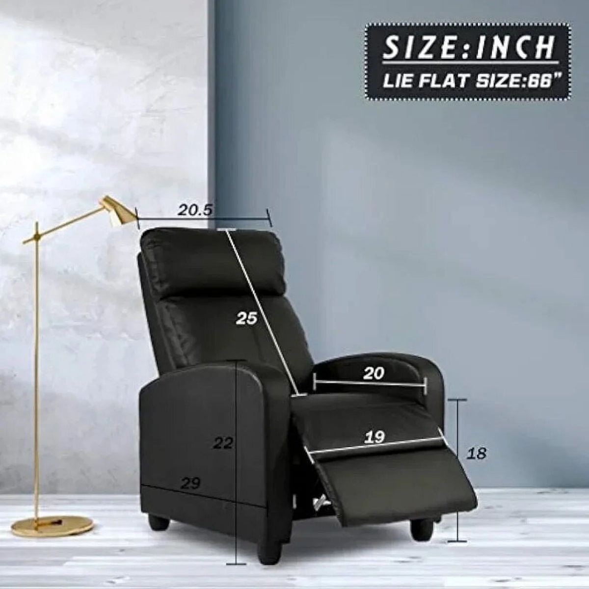 Black Recliner Chair B916