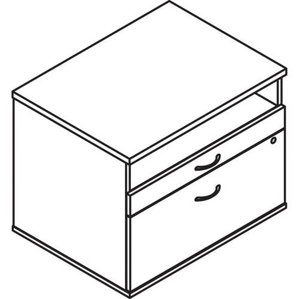 Charcoal Laminate 2 Drawer Credenza I256