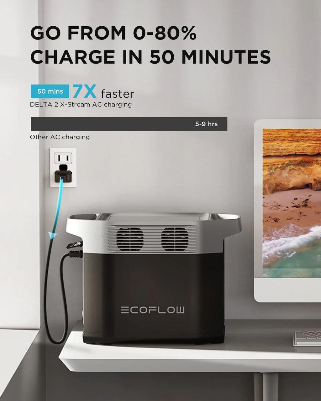 Portable Power Station with Smart Extra Battery S4729