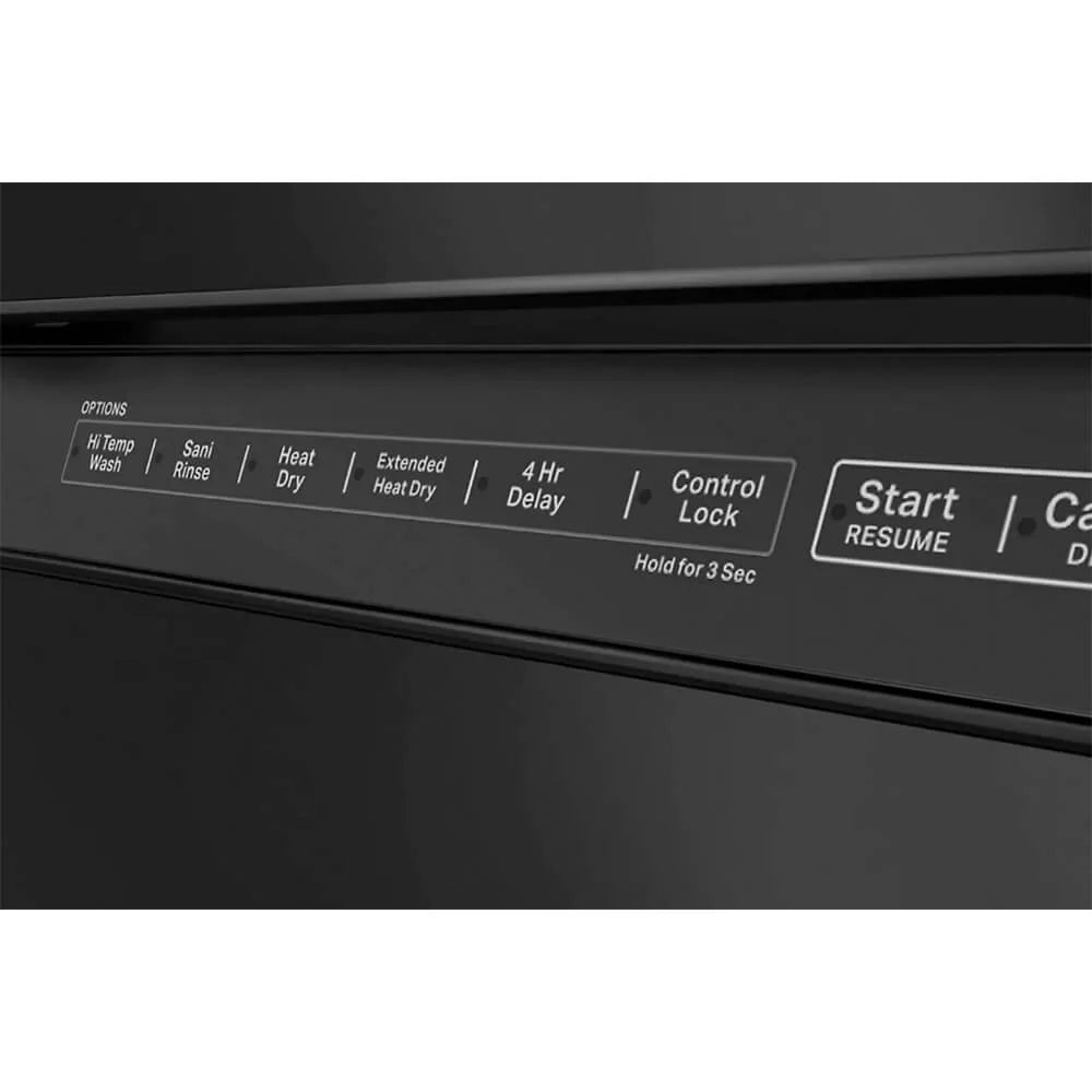Black Dishwasher with Third Level Utensil Rack U82564