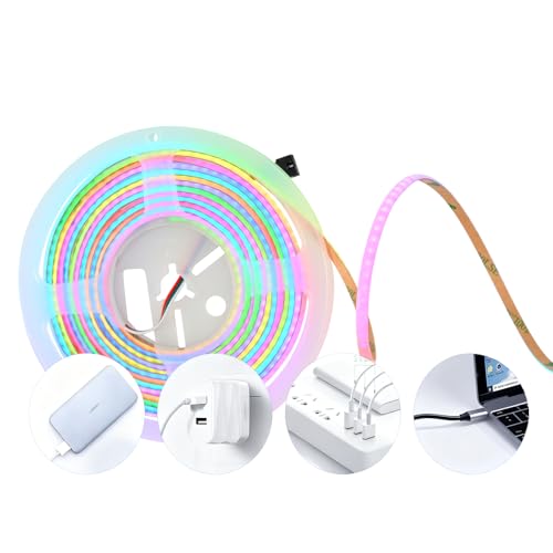 Ultra-Thin 5mm USB LED Light Strip with APP Control 160LEDs 4.92ft B619