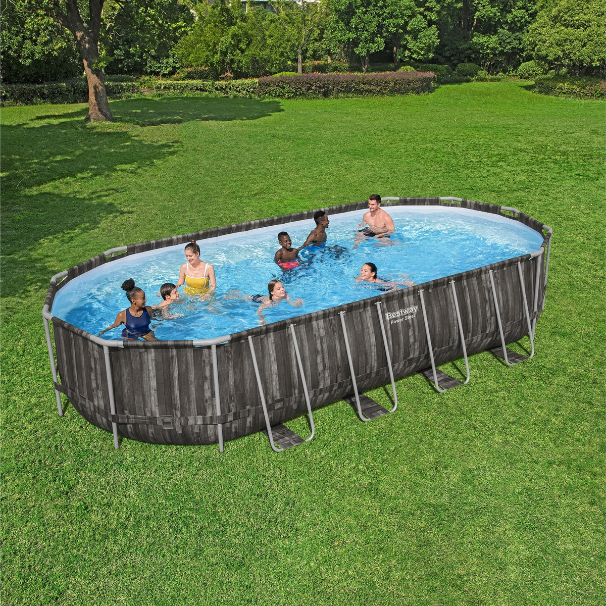 24' x 12' x 52" Oval Above Ground Swimming Pool Set S231