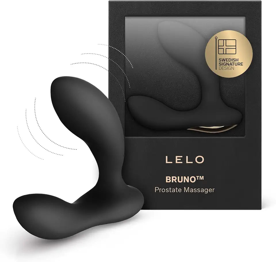 Black Dual Motors 6 Vibration Settings Prostate Massager O239134