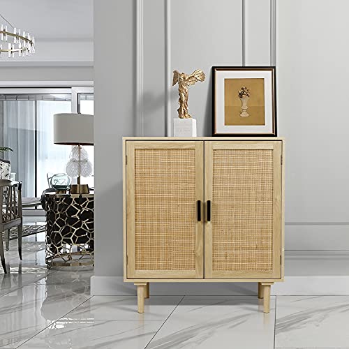 Black Rattan Sideboard Buffet Cabinet R9452