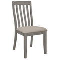 Coastal Grey Slat Back Side Chairs Set of 2 A418