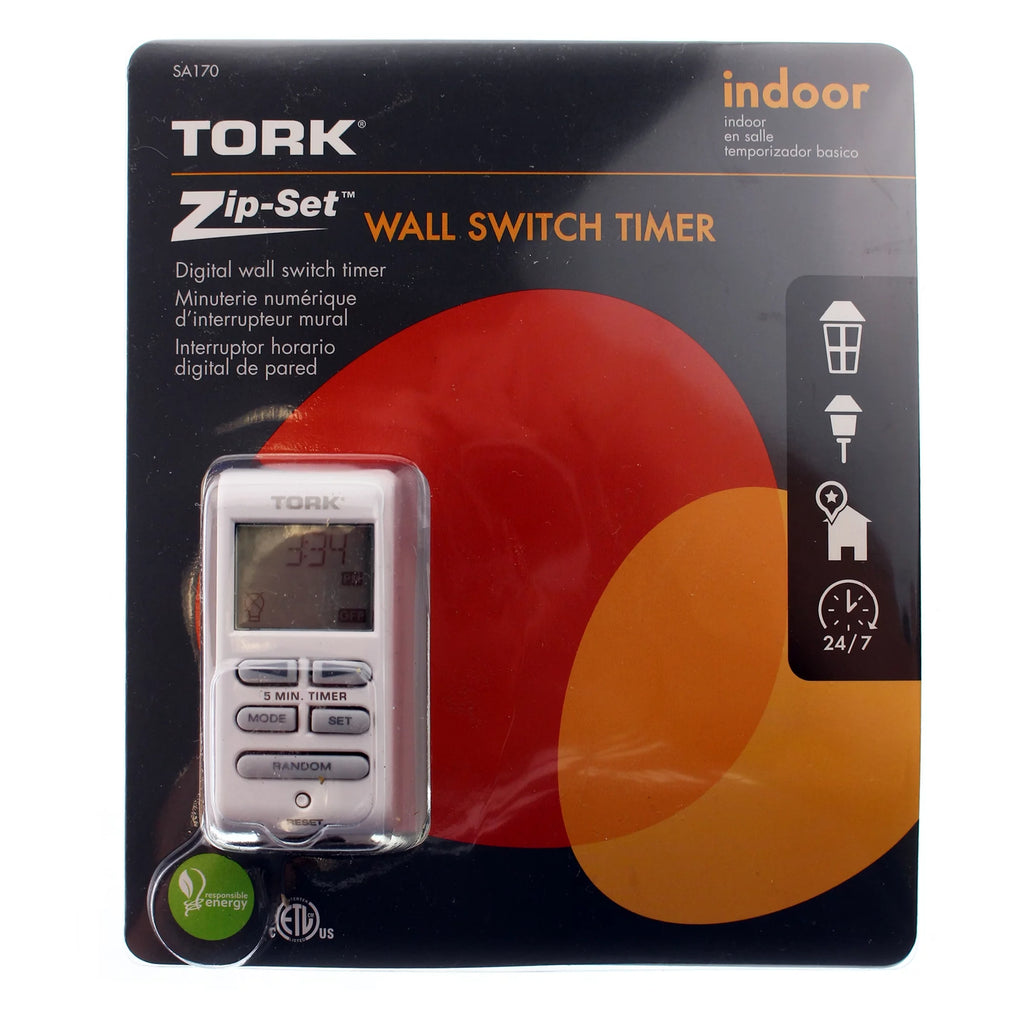 Digital Wall Timer Switch 24/7 Indoor 120V 15A White L57996