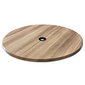 36" Diameter Natural Indoor/Outdoor Table Top with Umbrella Hole M8986