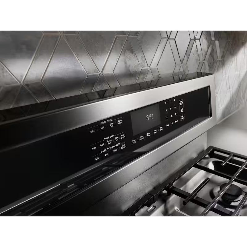 6.7 cu. ft. Double Oven Dual Fuel Gas Range with Convection Oven Stainless Steel P3160