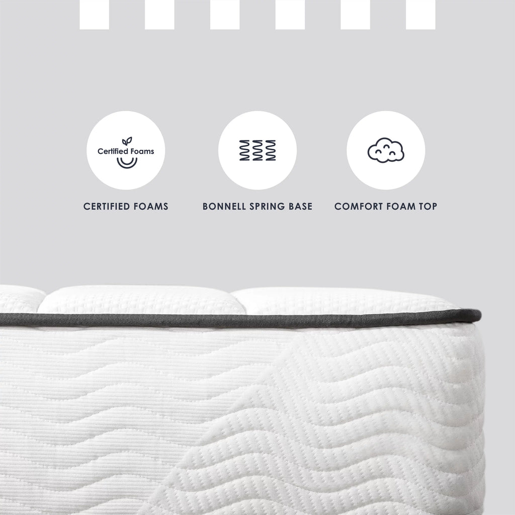 6 Bonnell Spring Mattress with Comfort Foam Top, Twin X6945