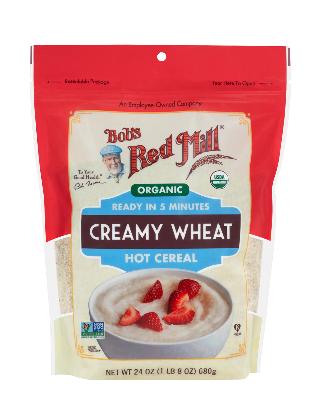 Organic Creamy Wheat Hot Cereal 24 oz I748440